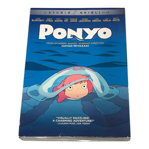 Ponyo DVD Studio Ghibli Film Disney GKIDS Hayao Miyazaki Slipcover Animated